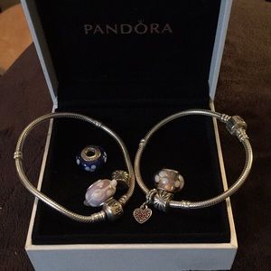 Pandora bracelets and charms